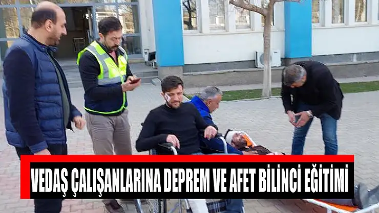 VEDAŞ çalışanlarına deprem ve afet bilinci eğitimi