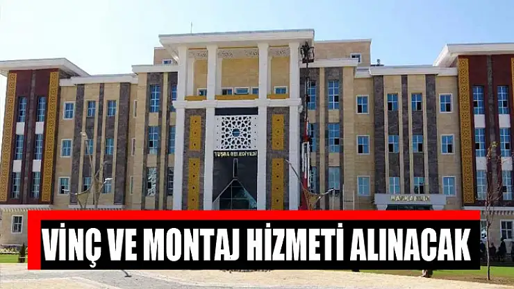 Vinç ve montaj hizmeti alınacak