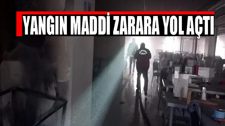 Yangın maddi zarara yol açtı