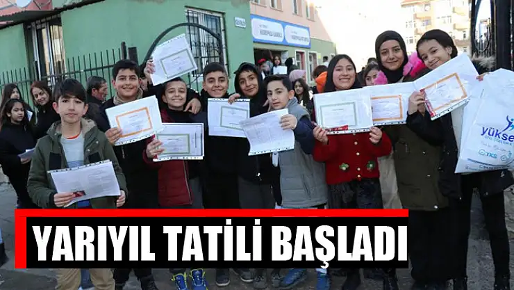 Yarıyıl tatili başladı