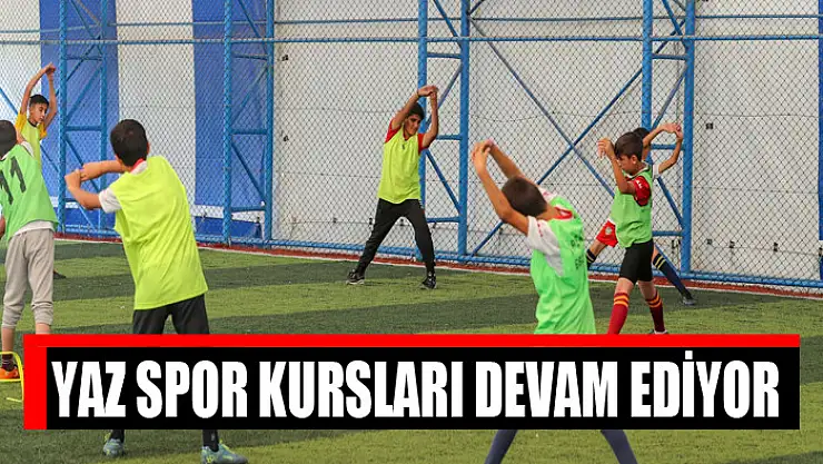 Yaz spor kursları devam ediyor