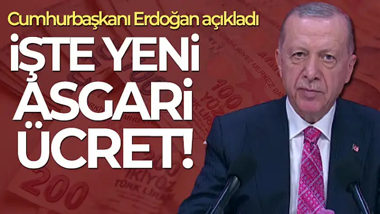 Yeni asgari ücret ne kadar oldu? Asgari ücret zam oranı yüzde kaç oldu!