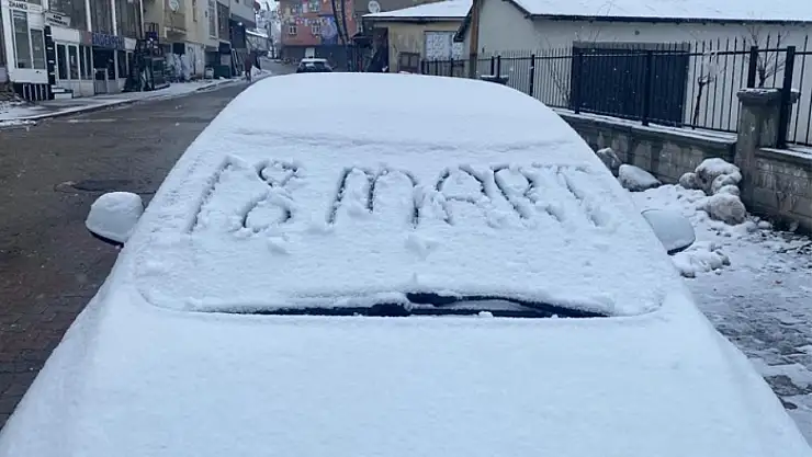 Yeni güne karla uyandılar
