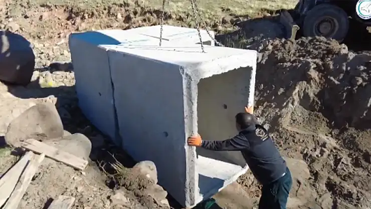 Yukarı Kozluca Mahallesi'nde altyapı çalışması