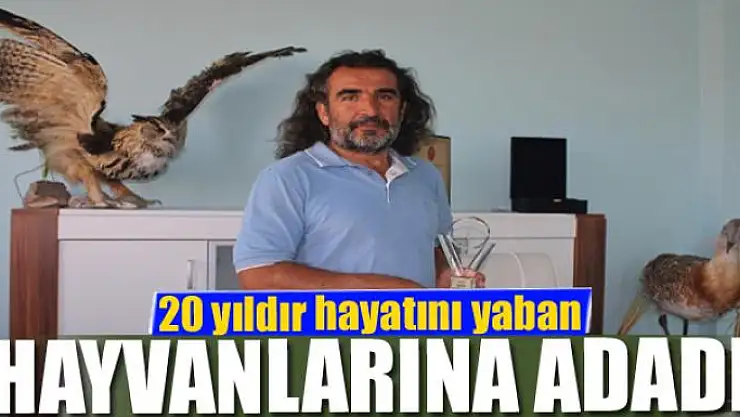 20 yıldır hayatını yaban hayvanlarına adadı