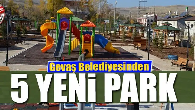 Gevaş Belediyesinden 5 yeni park 