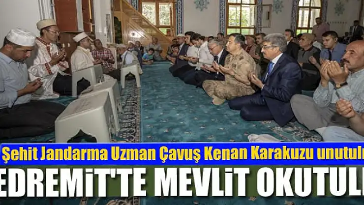 Şehit Jandarma Uzman Çavuş Kenan Karakuzu unutulmadı
