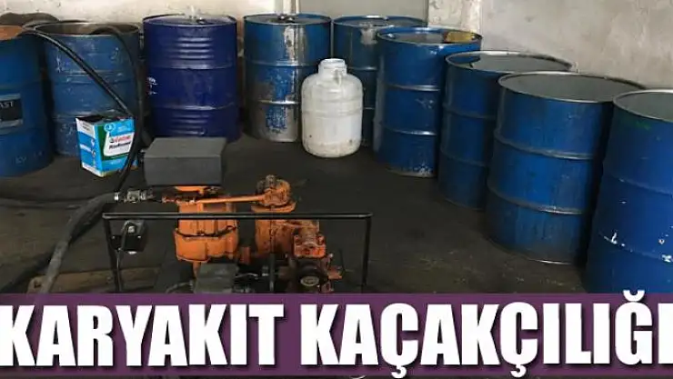 Van'da akaryakıt kaçakçılığı