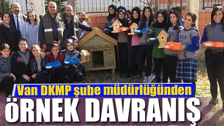 Van DKMP şube müdürlüğünden örnek davranış