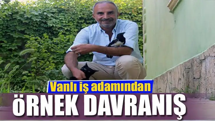Vanlı iş adamından örnek davranış
