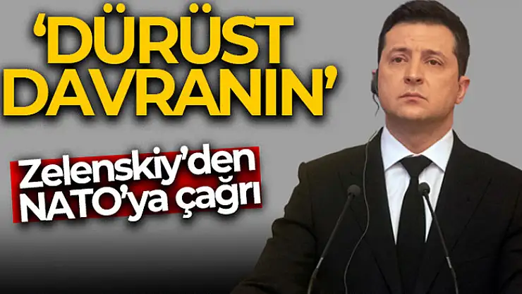 Zelenskiy: 'NATO Ukrayna'yı isteyip istemedikleri konusunda dürüst olmalı'