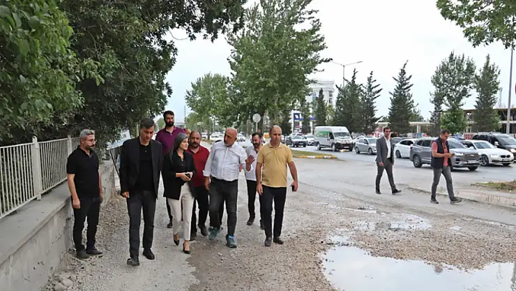 Zeydan ve Şedal İpekyolu Caddesi'nde incelemelerde bulundu