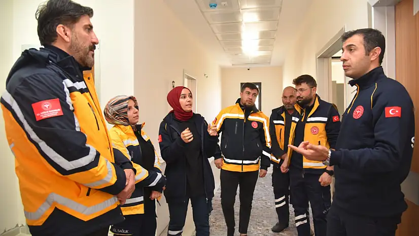 112 İstasyonlarında çalışma süreçleri yerinde incelendi