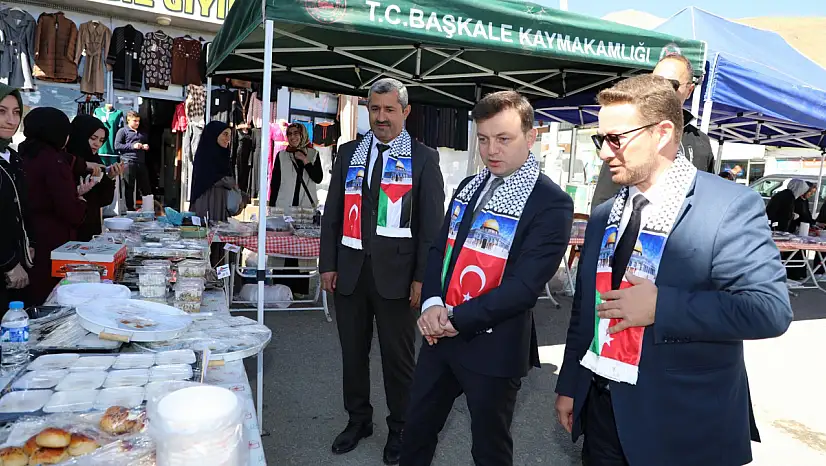 Başkale'de Filistin'e destek etkinliği düzenlendi