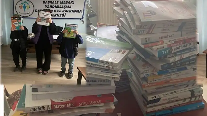 Başkaleli öğrencilere kaynak kitap desteği