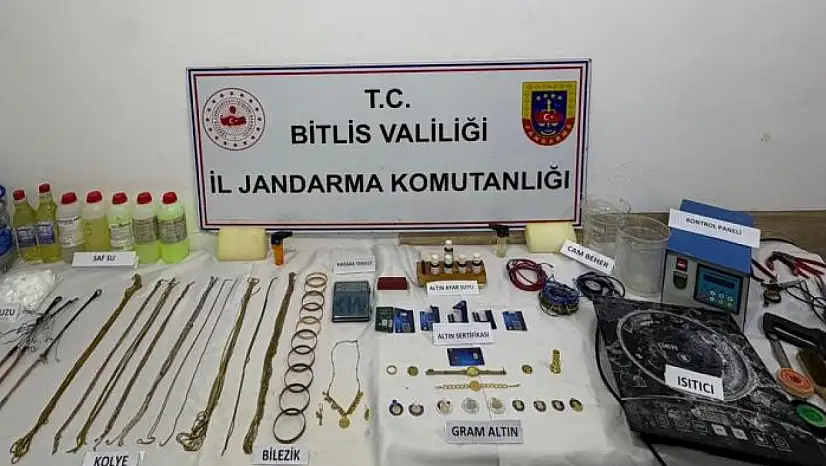 Bitlis'teki sahte altın operasyonunda 2 kişi tutuklandı