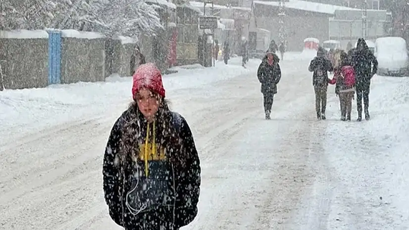 Çatak'ta eğitime kar engeli