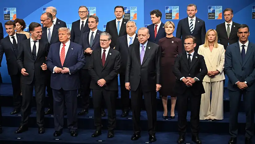 Erdoğan, NATO Zirvesi öncesi aile fotoğrafına katıldı