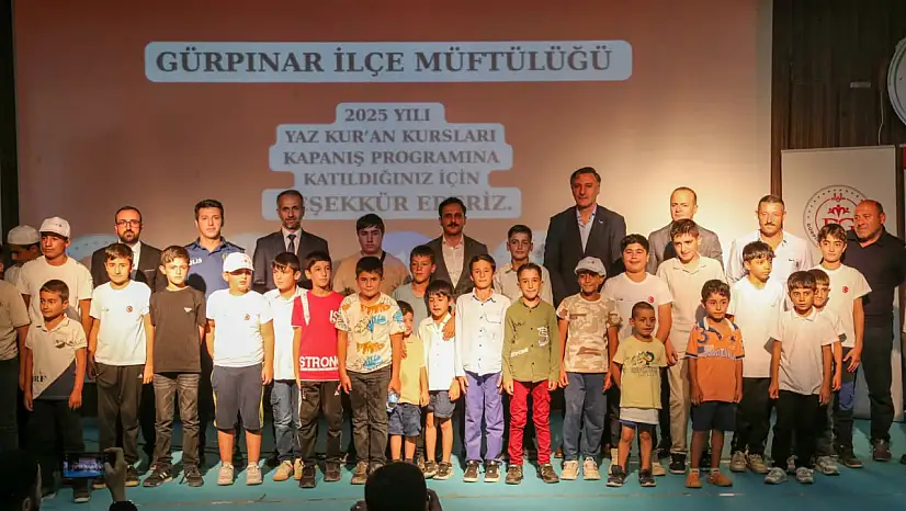 Gürpınar'da yaz Kur'an kursları kapanış programı
