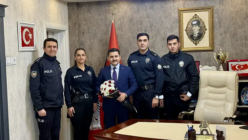 İlçe yöneticilerinden Kaymakam Bulut'a anlamlı ziyaret