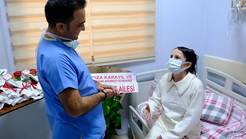 Irak'ta tüp patlamasında yaralanan kadın Van'da hayata tutundu