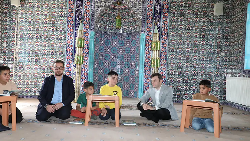 Kaymakam Erdoğan'dan yaz Kur'an Kursu'na ziyaret