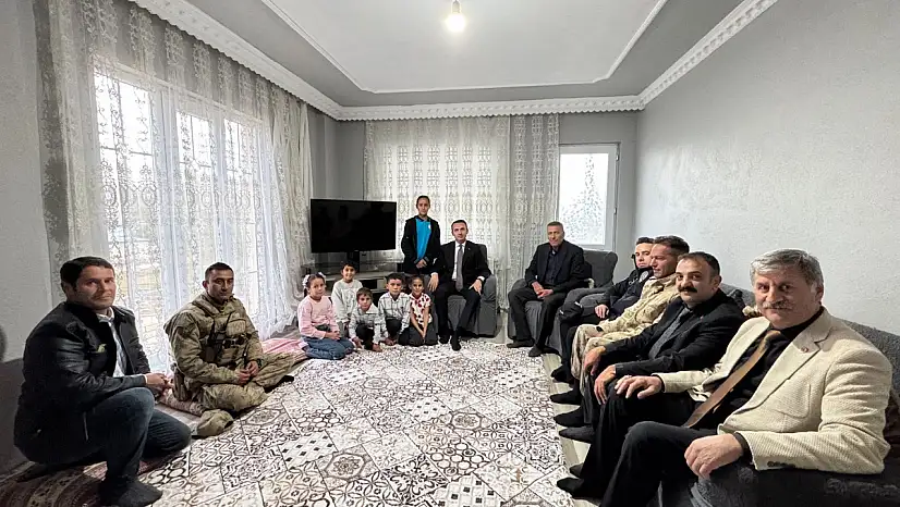 Kaymakam Bakan'dan şehit ailelerine ziyaret