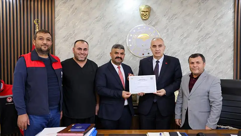 Malatya'ya 4.5 milyon lira ek destek getiren başarı belgesi