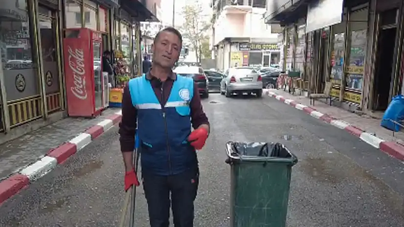 Temizlik işçisi Laçinkaya'dan vatandaşlara temizlik çağrısı