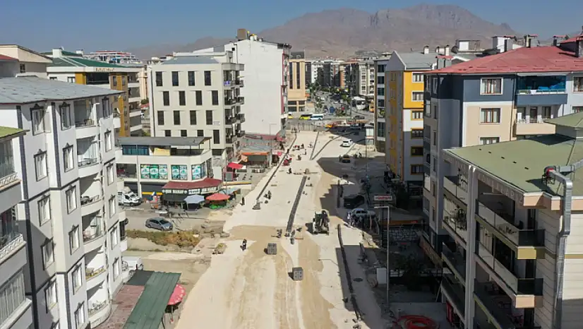 Terzioğlu Caddesindeki çalışmalarda sona doğru