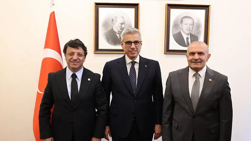 Türkmenoğlu ve Kayatürk'ten Bakan Memişoğlu'na ziyaret