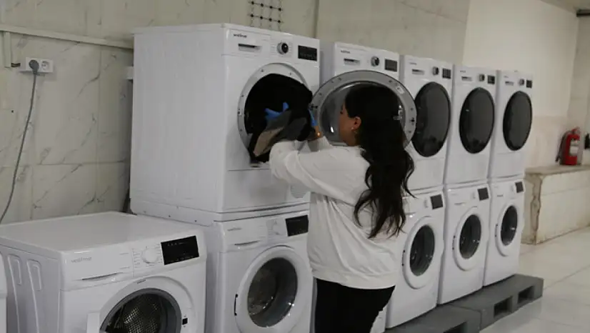 Ücretsiz çamaşırhane hizmete sunuldu