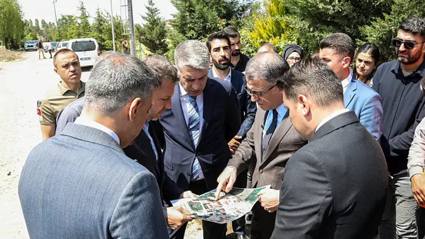 Vali Balcı, Millet Bahçesi'nde incelemelerde bulundu