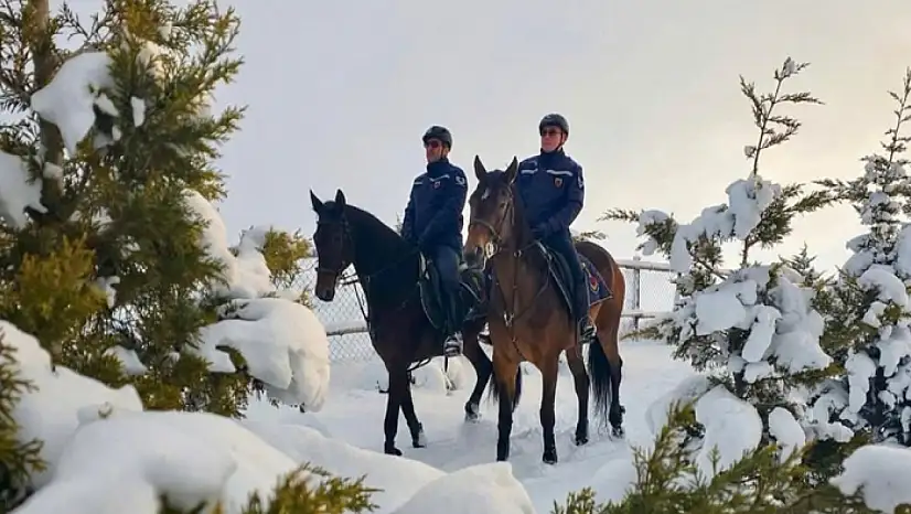 Van'da atlı jandarmadan kaçak avcılığa geçit yok