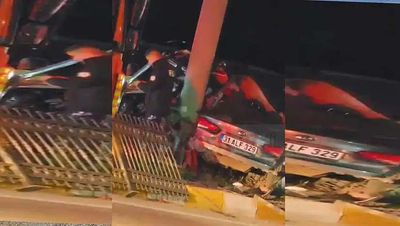 Van'da feci kaza! Otomobil hurdaya döndü...