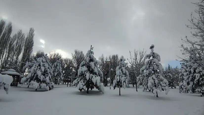 Van'da karla gelen güzellik