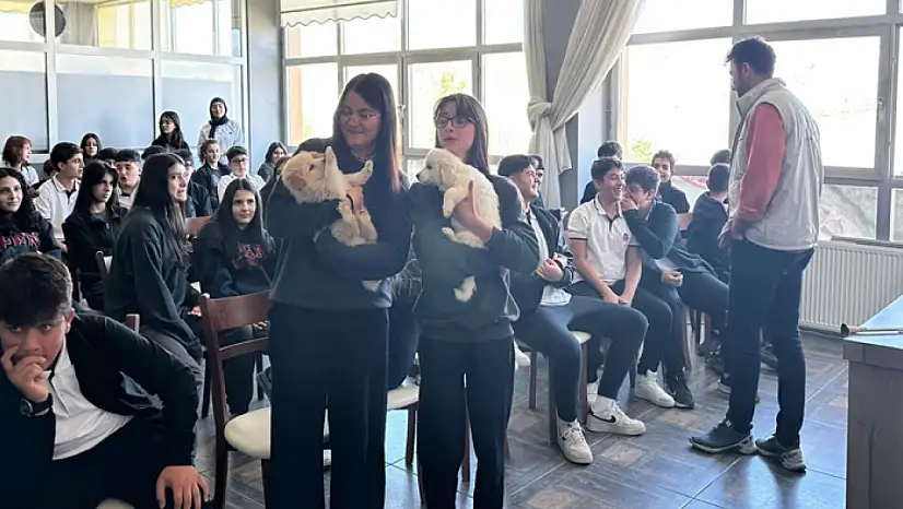 Van'da öğrenciler Hayvan Bakım Evi'ni ziyaret etti