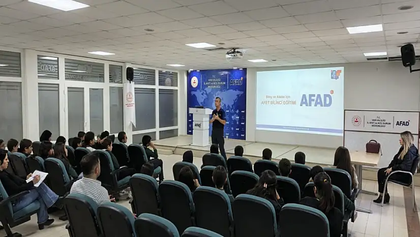 Van'da öğrencilere afet ve yangın farkındalığı eğitimi