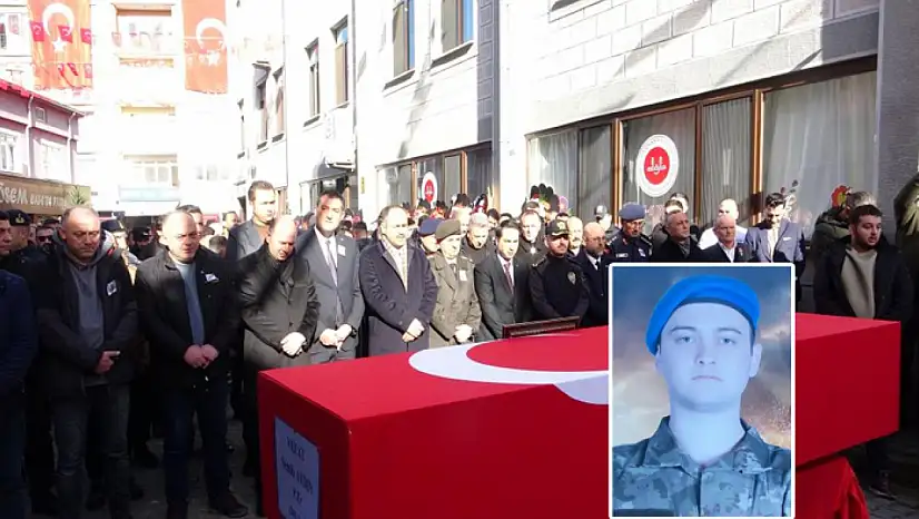 Van'da rahatsızlanarak hayatını kaybeden asker, memleketi Giresun'da toprağa verildi