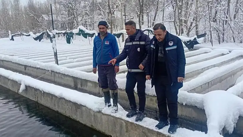 Van'da zorlu kış şartlarında alabalık üretimi mercek altında