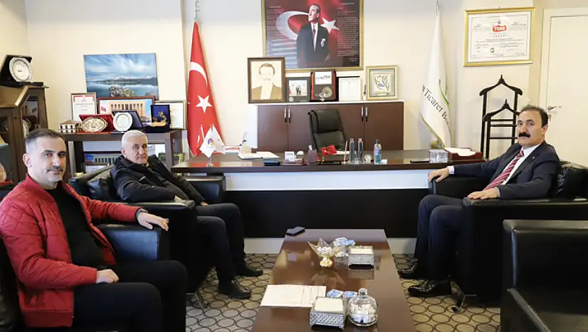 Van Ticaret Borsası Başkanı Süer, Aslan'ı makamında ağırladı