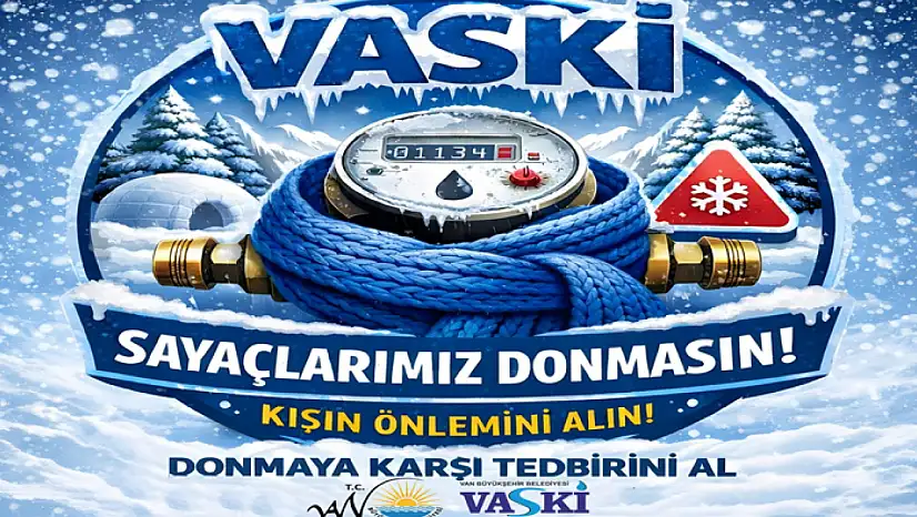VASKİ'den su sayaçları için don uyarısı