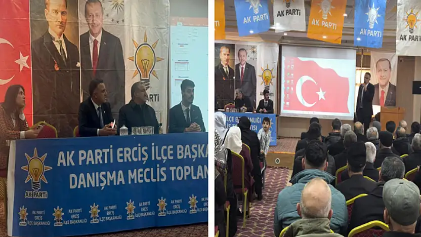 AK Parti Erciş İlçe Teşkilatında Ocak Ayı Danışma toplantısı gerçekleştirildi