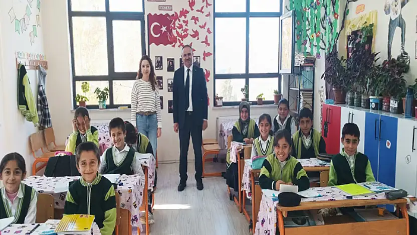 Alhan, Beydağı İlkokulu'nu ziyaret etti