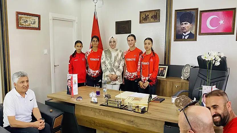 Alpaslan, milli sporcuları ağırladı