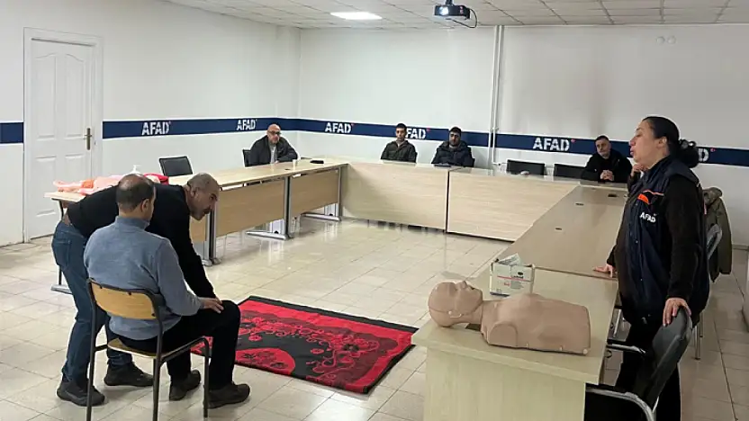 Aşkale Çimento personeline ilkyardım güncelleme eğitimi