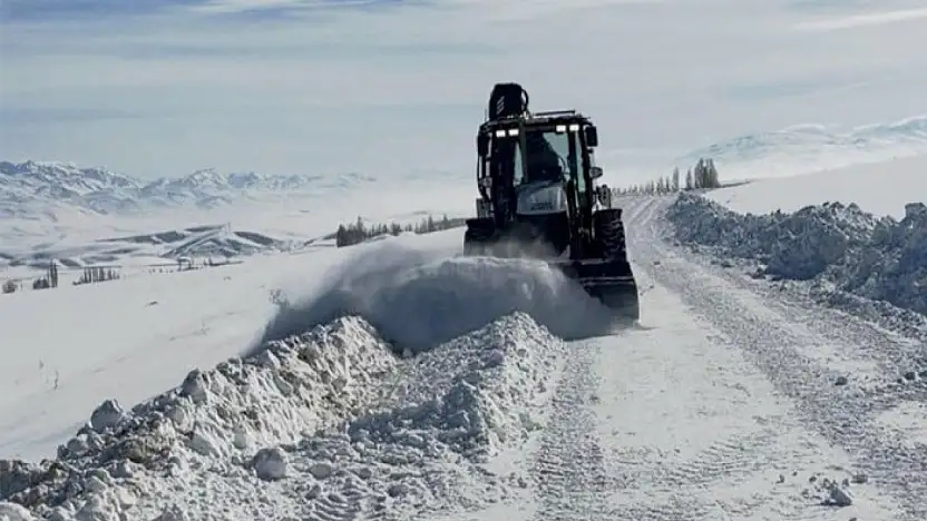 Başkale'de kar hayatı felç etti