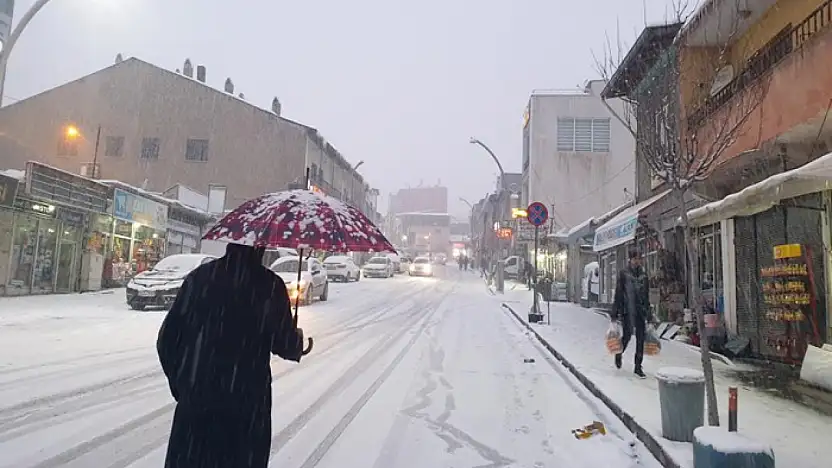 Başkale'de kar yağışı etkili oldu