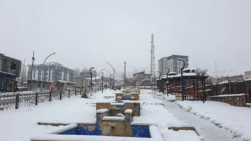 Başkale'de kış etkisini gösteriyor