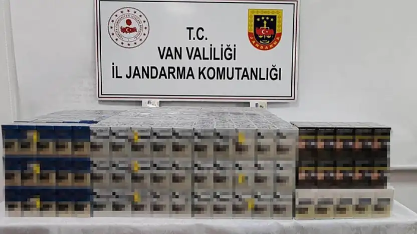 Çaldıran'da kaçak sigara ele geçirildi
